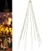 Toboli vlaggenmast lichtketting 10x8m buitenverlichting met 360 LED's warm wit voor kerstboom